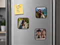Square Shaped Fridge Magnetic Photo Collage set of 3